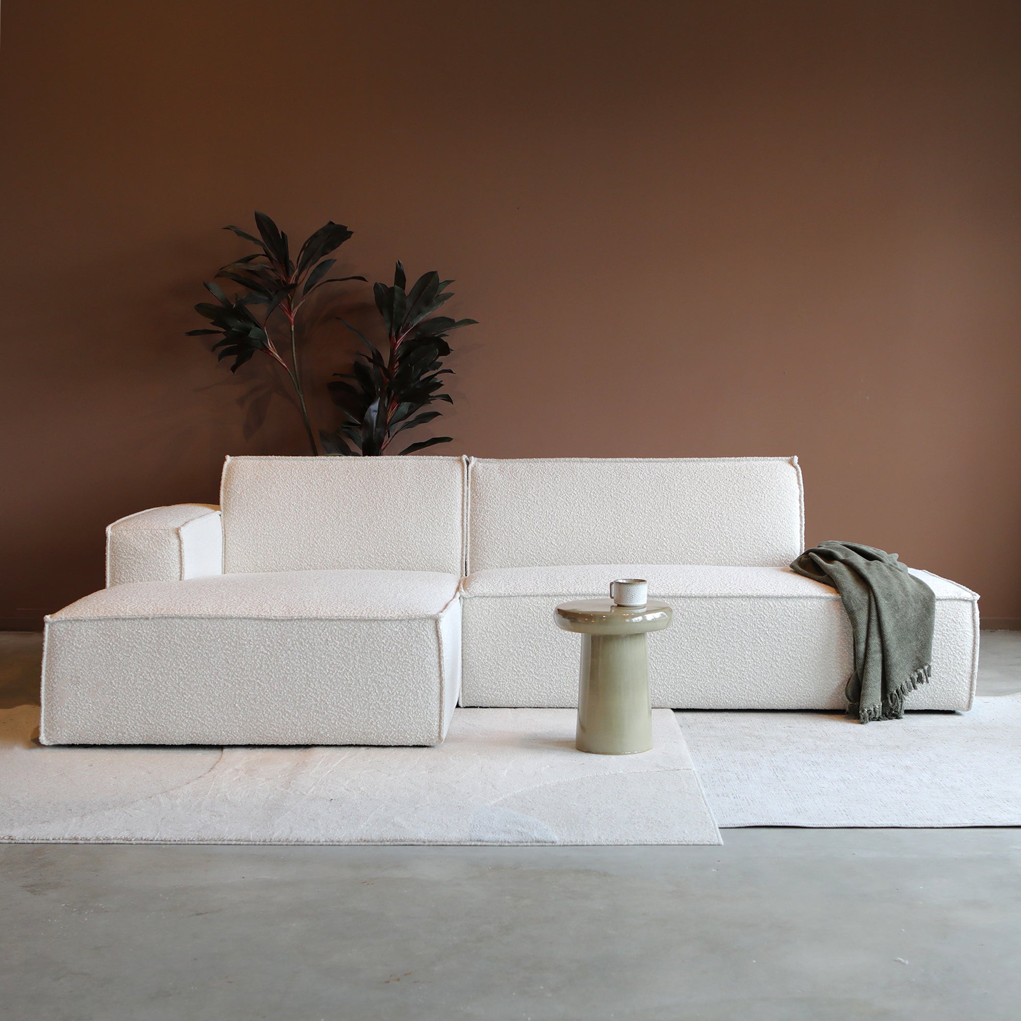 PEPP interiors ENZO met chaise longue links - Legend 2 Natural